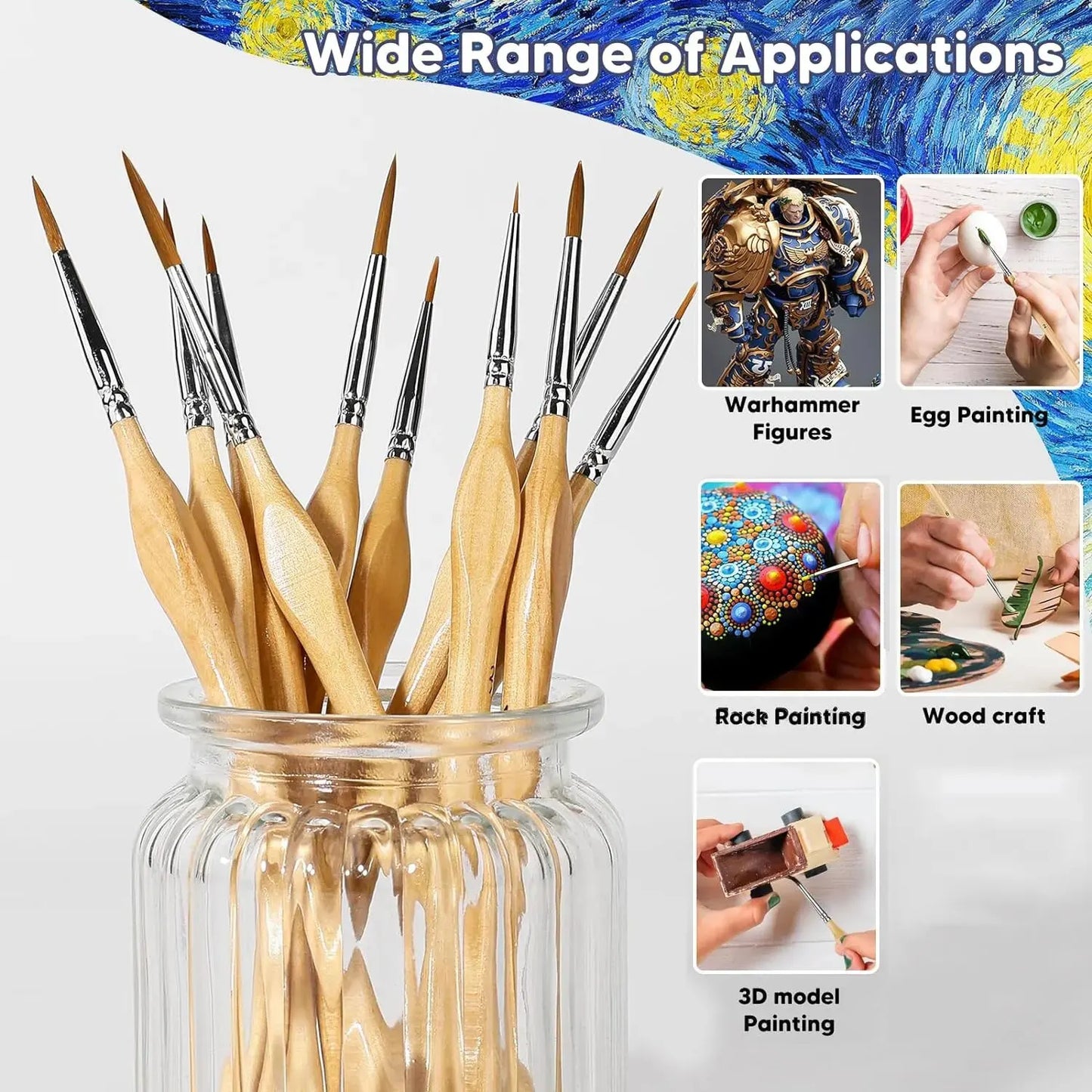 DetailPro - Fine Detailing PaintBrush Set